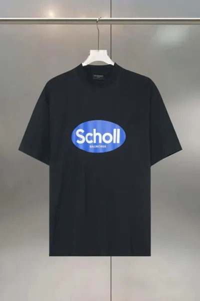 Balenciaga Scholl Logo T-Shirt Black - 1