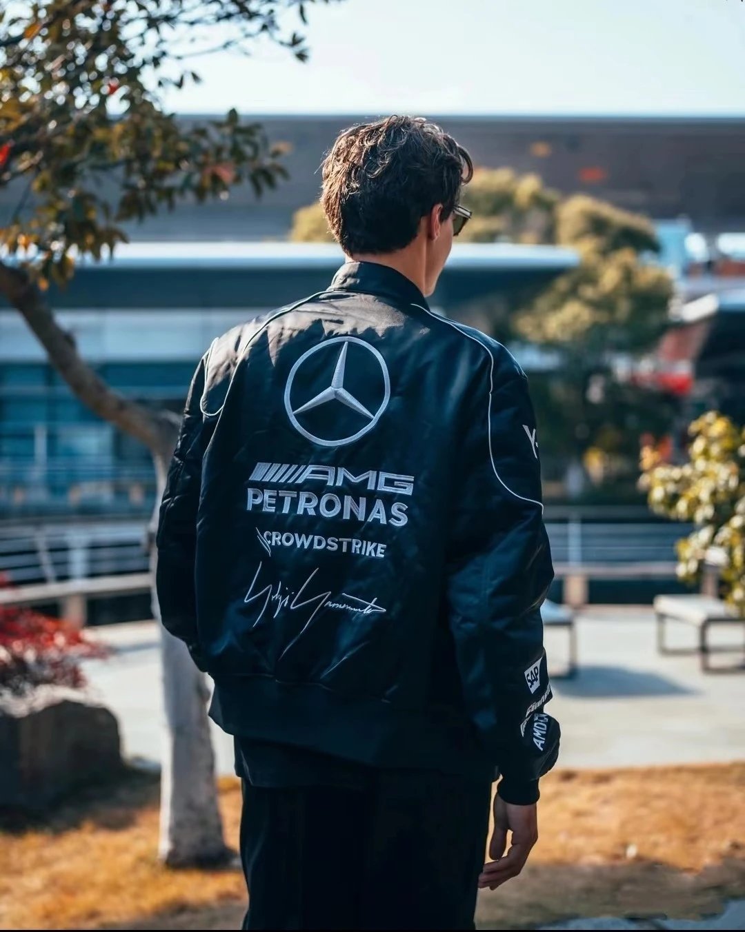 Adidas Y-3 Mercedes-AMG Petronas F1 Team Racing Jacket Black Outerwear - 31