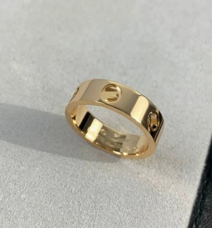 Cartier Love Ring White Gold Single Diamond Ring Jewelry - 11