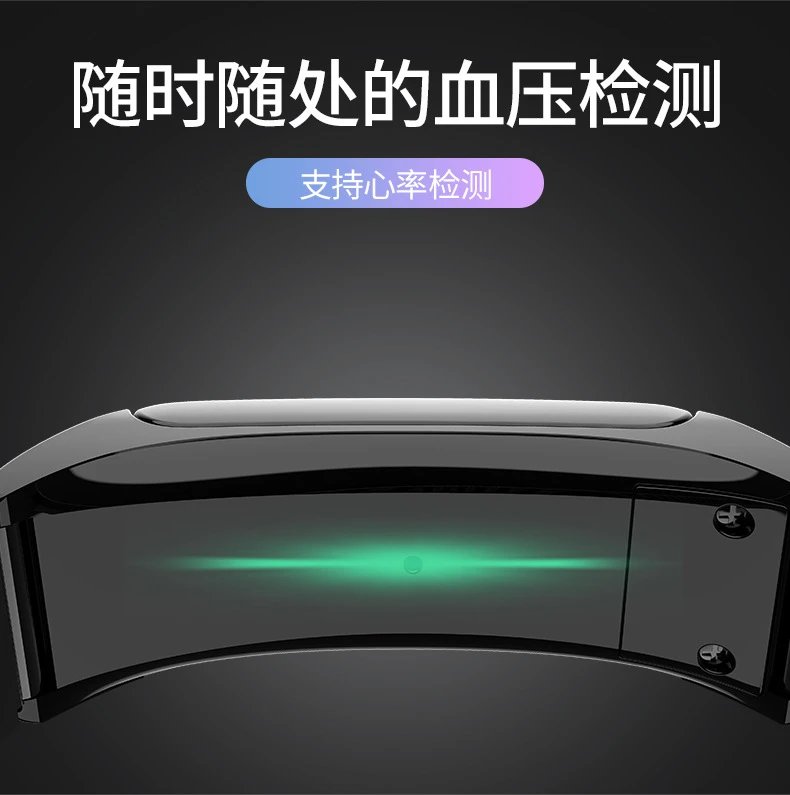 Design Smart Fitness Band Gold Pink Leather Strap Smartwatch - 10