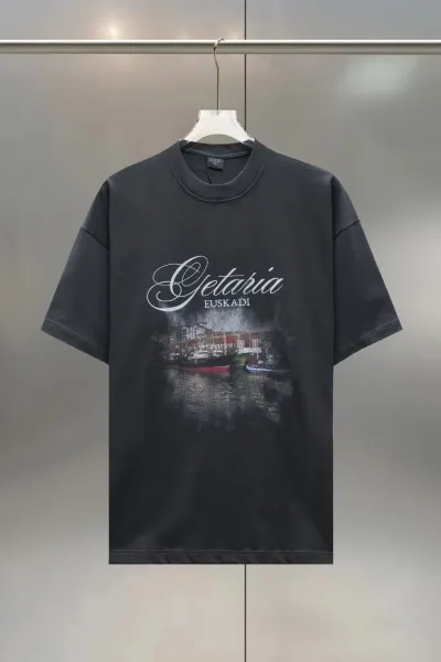 Balenciaga Security Tape Logo T-Shirt Black - 4
