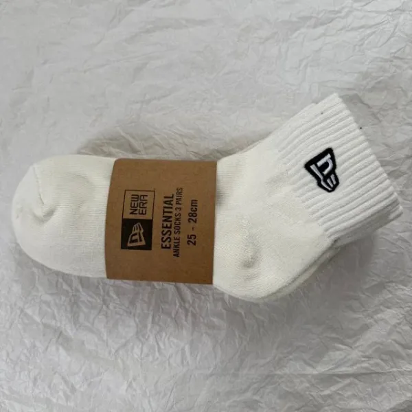 New Era Essential Ankle Socks White - 16