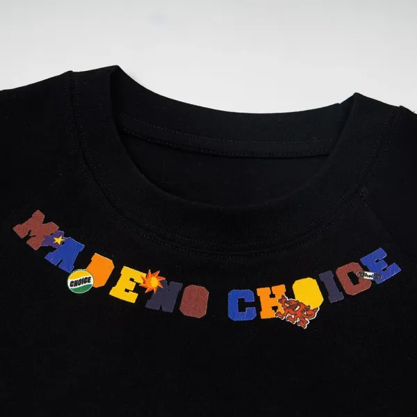 Design 'Made No Choice' Multicolor Graphic T-Shirt - 10