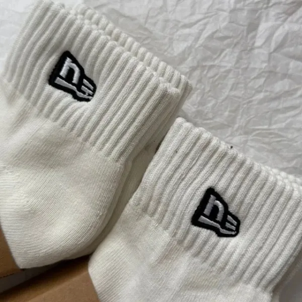 New Era Essential Ankle Socks White - 18