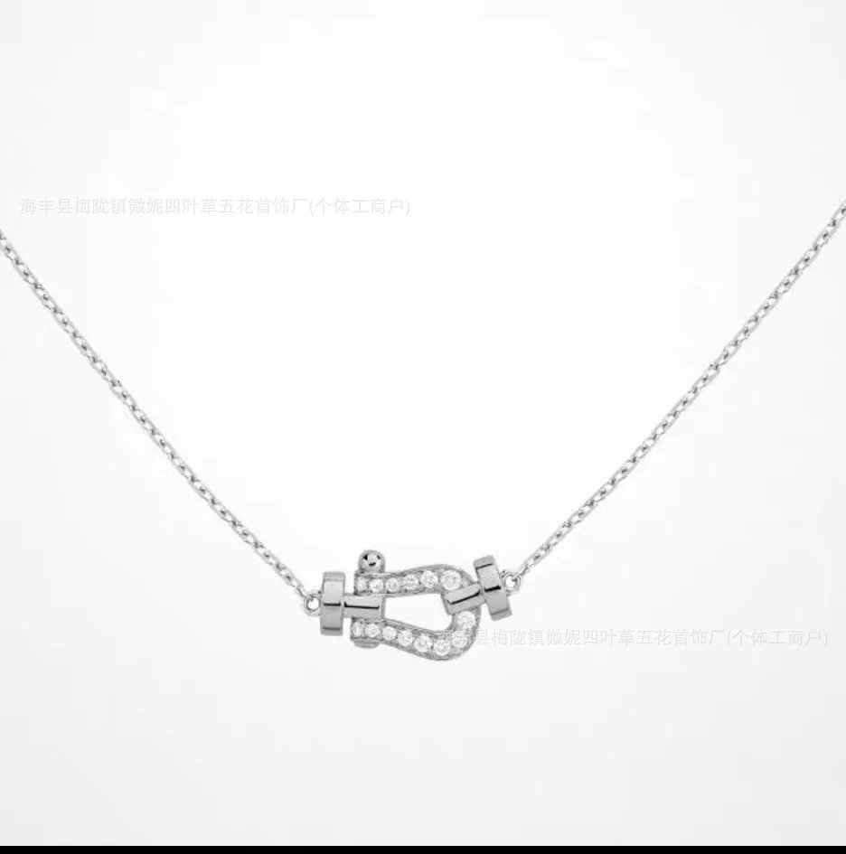 Cartier Love Necklace White Gold Paved Diamonds Necklace Jewelry