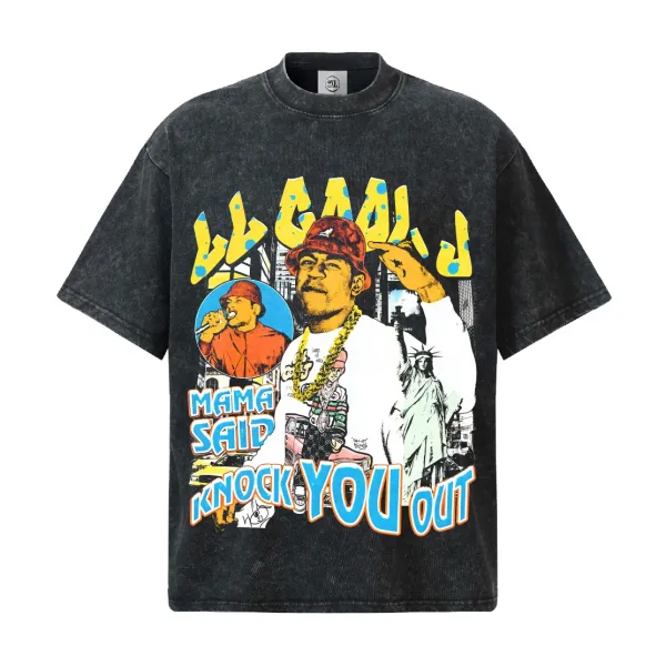 Design Lil' Cease 'Mama Said Knock You Out' Graphic T-Shirt Black - 1