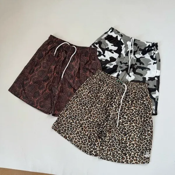 Stussy Snake Print Shorts Black Multicolor - 17