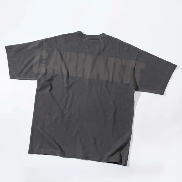 Carhartt Work In Progress Logo Print Oversized T-Shirt Army Green - 18
