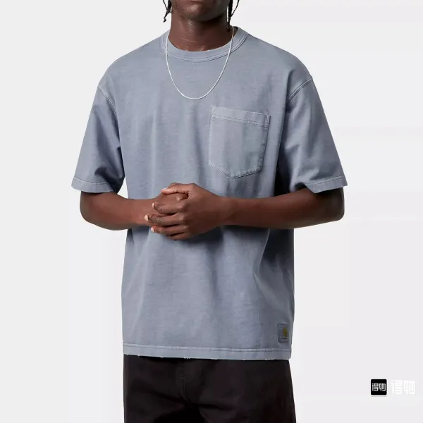 Carhartt Work In Progress Carhartt WIP Pocket T-Shirt Charcoal Gray T-Shirt T-Shirts - 4