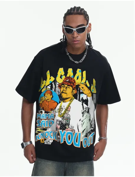 Design Lil' Cease 'Mama Said Knock You Out' Graphic T-Shirt Black - 17