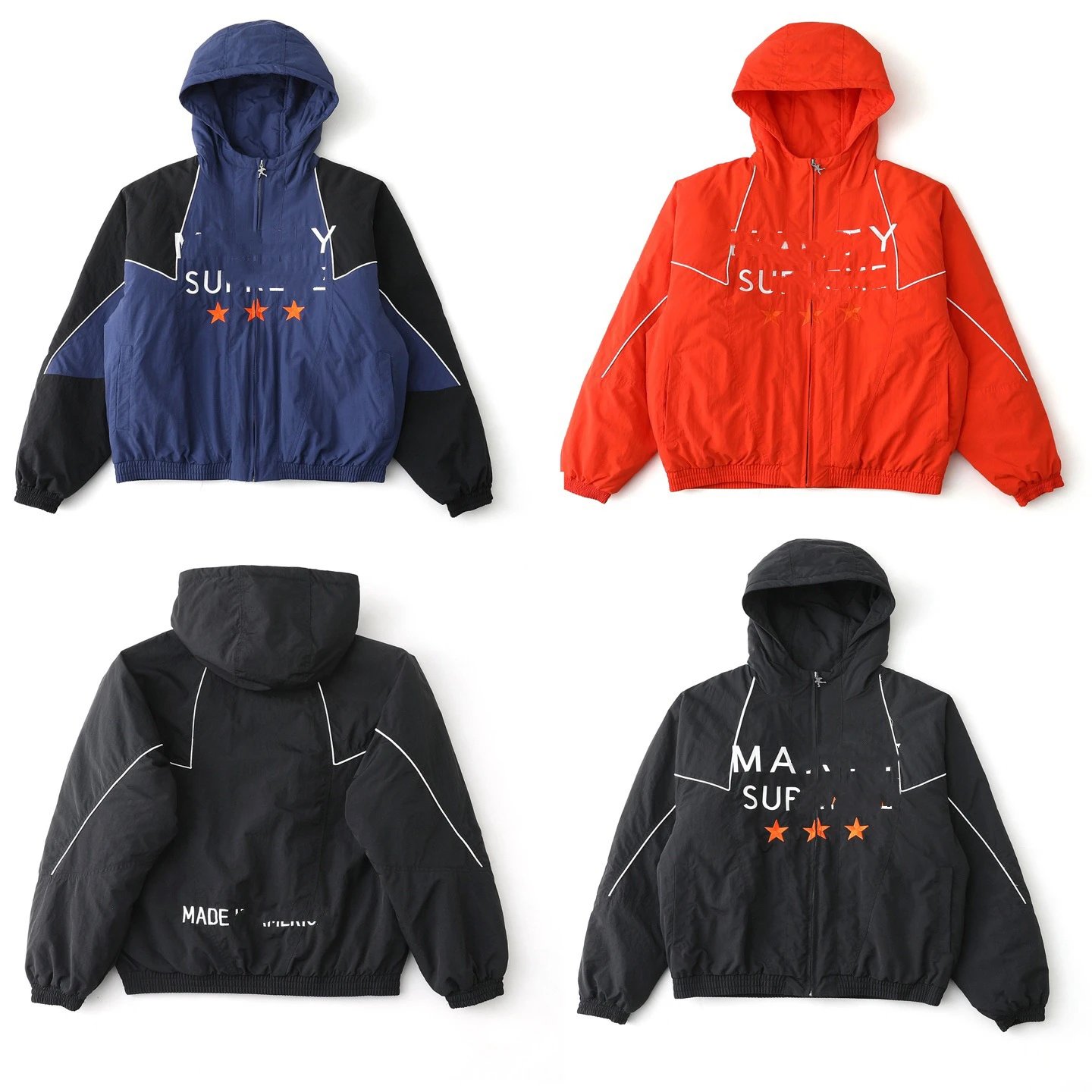 Design MA. SUF Windbreaker Black Jacket Outerwear.windbreaker - 3