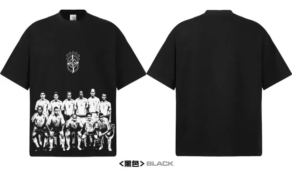 CBF Brazil National Team 2002 World Cup Squad Black T-Shirt - 12