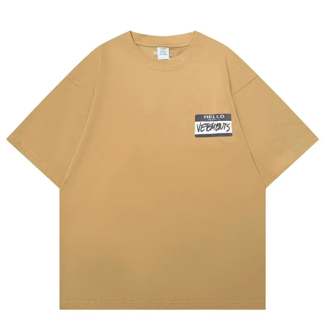 Vetements Graphic Print Black Oversized T-Shirt