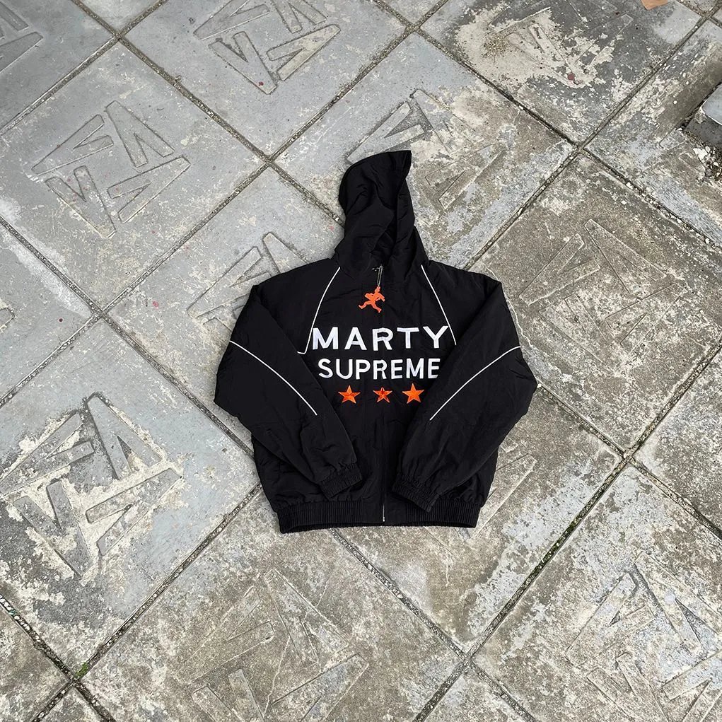Supreme Marty x Supreme Hooded Windbreaker Black Hoodie