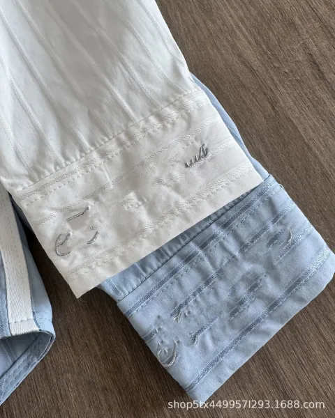 Thom Browne Striped Sleeve Shirt White - 13