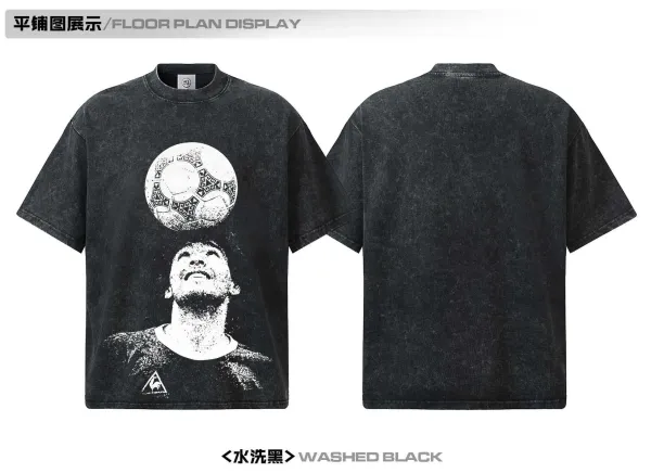 Le Coq Sportif x Messi Graphic Print Beige T-Shirt - 14