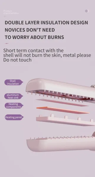 Design Brown Cordless Hair Straightener with Digital Display Electronics - 16