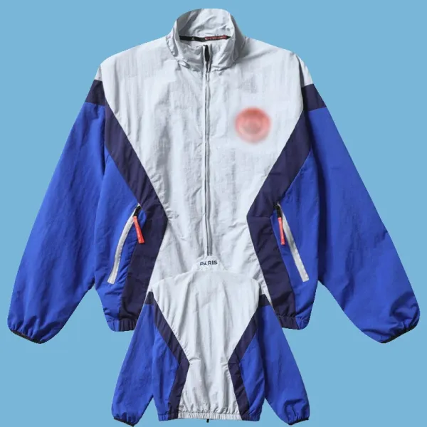AFA Track Jacket Light Gray with Black Trim Outerwear - 9
