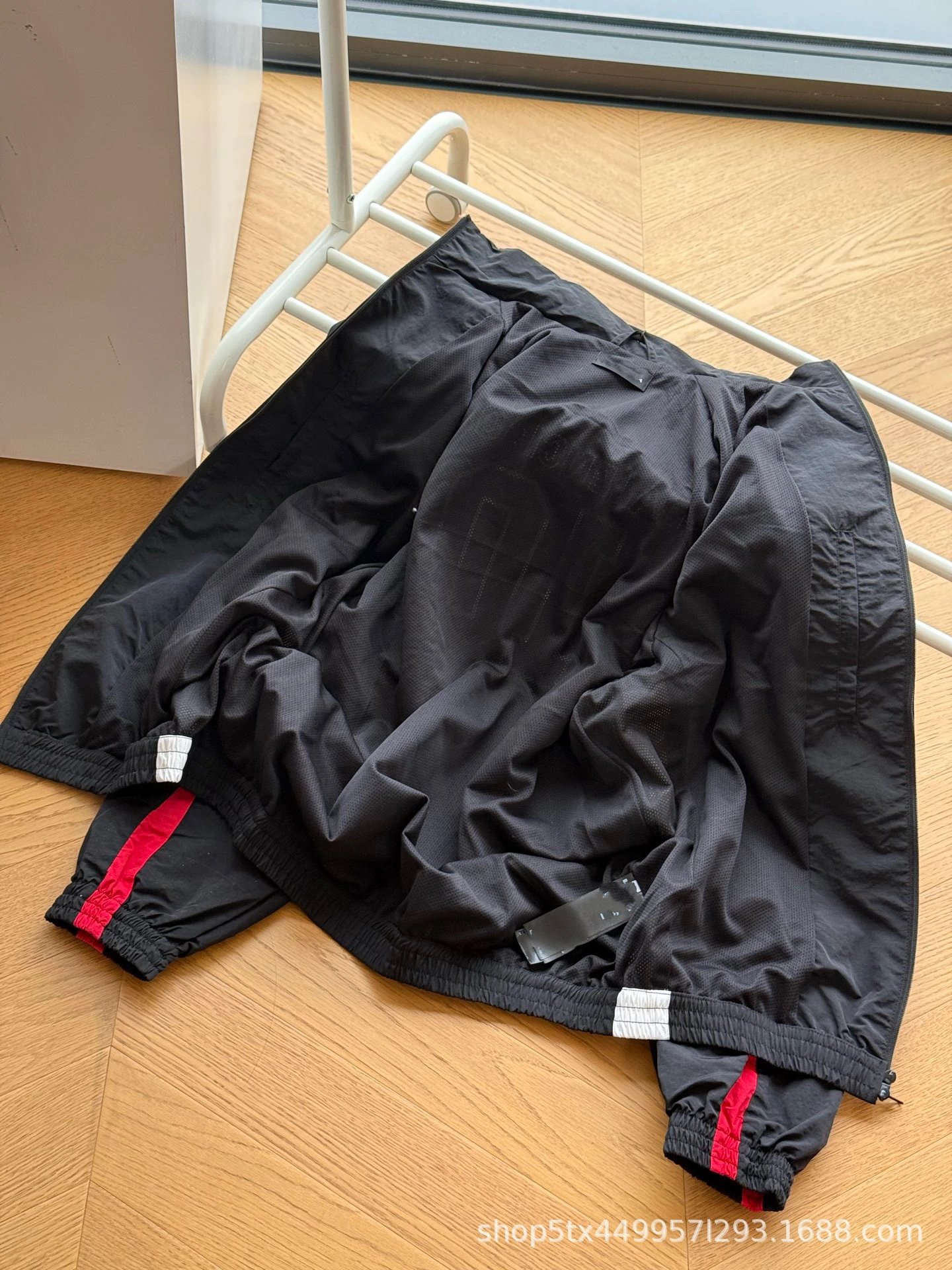 Design Windbreaker Jacket Black Red White Outerwear.windbreaker - 6