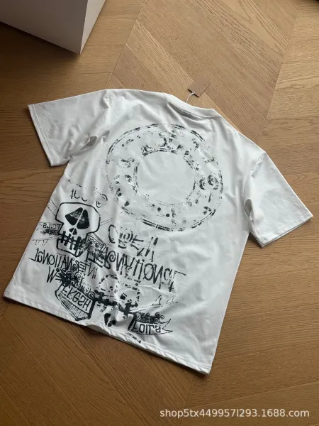 Design Skull Graphic Print Black T-Shirt - 5