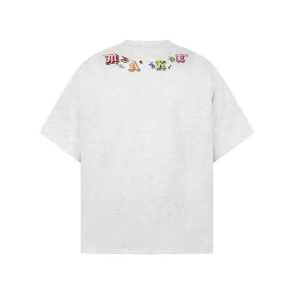 KAWS x Uniqlo Graphic Print Oversized T-Shirt Gray - 7