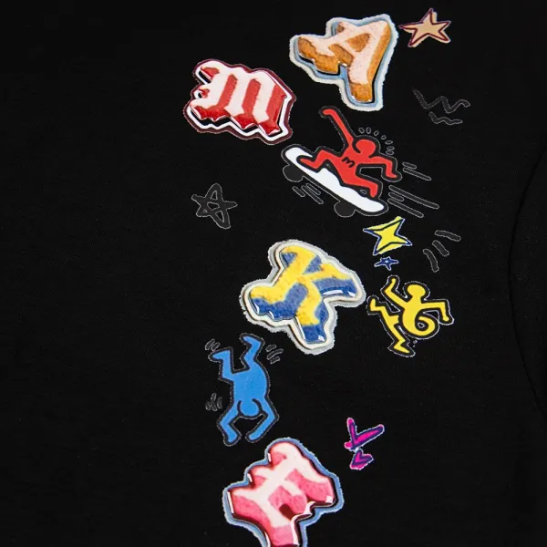 KAWS x Uniqlo Graphic Print Oversized T-Shirt Gray - 11