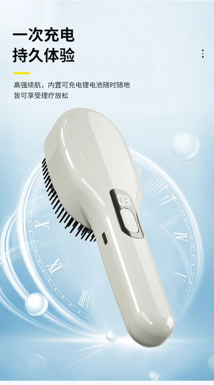 Design Hair Brush with Infrared Therapy Pink Electronics - 18