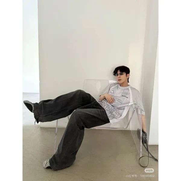 Acne Studios x Kappa Mesh Panel T-Shirt Multicolor - 17