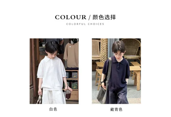 Design MKX Studio Knit Polo Shirt and Wide-Leg Pants Set in Off-White Sets - 4