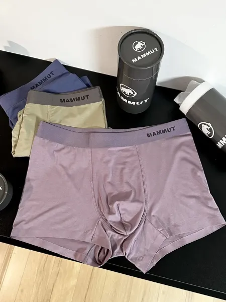 Design Mammut Boxer Briefs in Blue, Beige, and Purple Underwear - 3