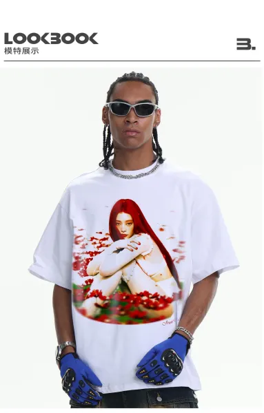 Design Like Jennie Graphic Print Black Oversized T-Shirt - 24