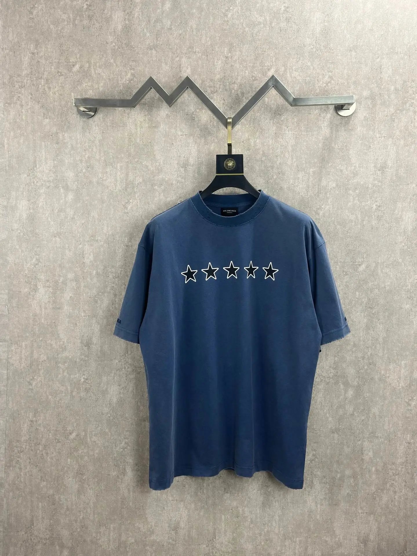 Balenciaga Collegiate Arch Logo 01 Black T-Shirt - 9