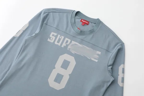 Supreme Football Jersey Black Gold Long-Sleeve Jersey - 16