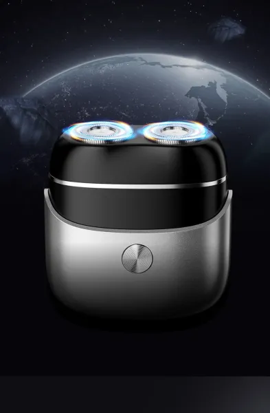 Design Electric Shaver Black and Silver Portable Razor Electronics - 15