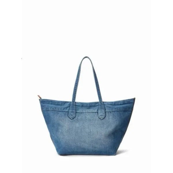 Polo Ralph Lauren Denim Tote Bag Blue - 22