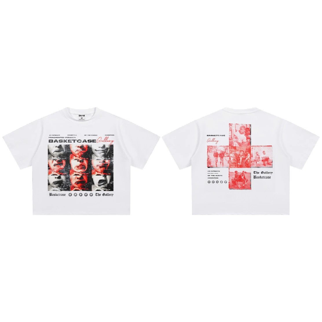 BreakSilence Basketcase Graphic Print White Black Streetwear T-Shirt