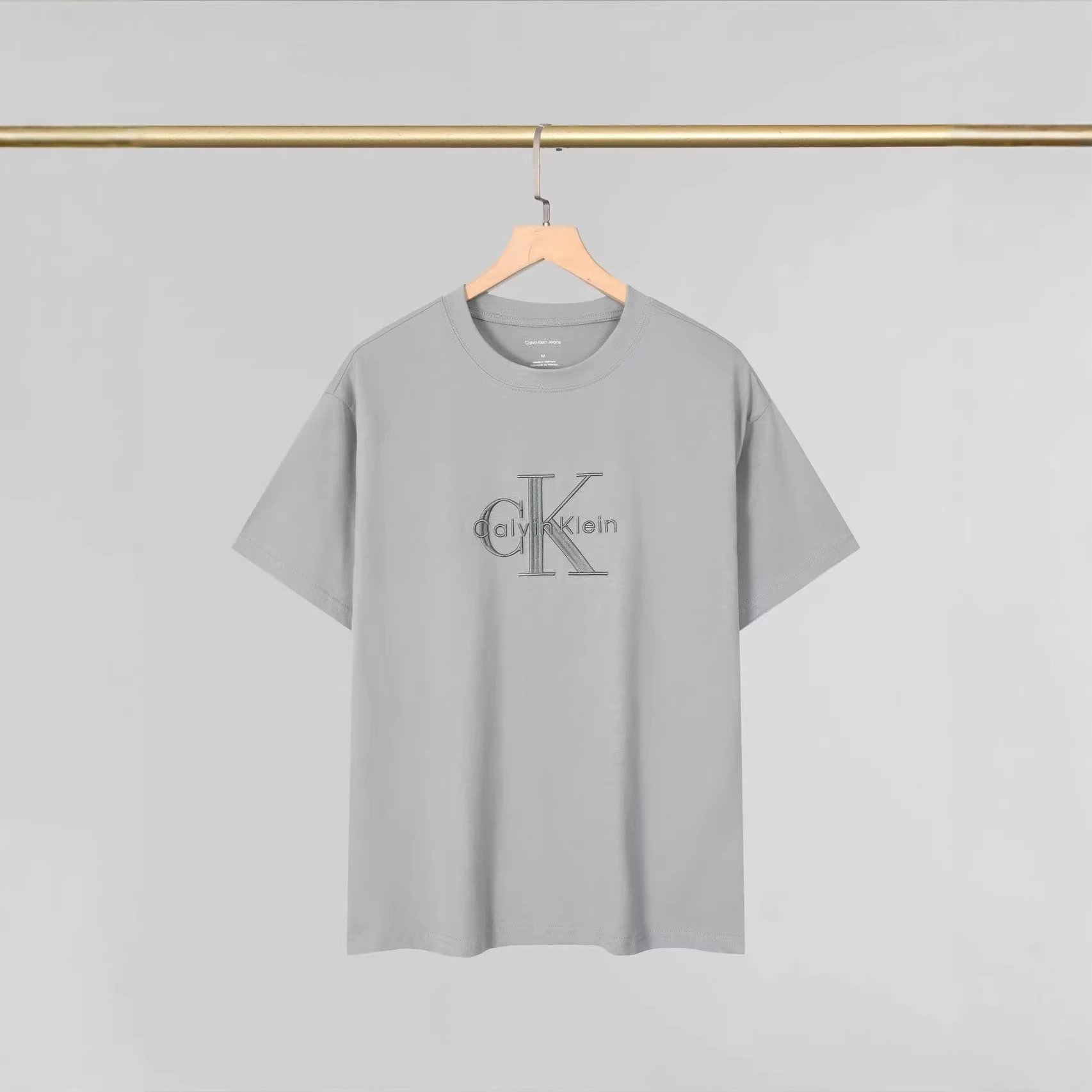 Calvin Klein Mint Green Embroidered Logo Classic T-Shirt