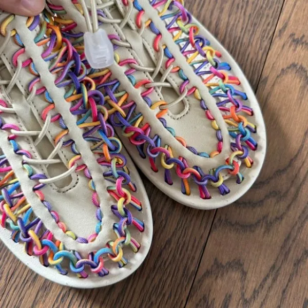 Design Woven Sandal Multicolor Casual Shoes - 32