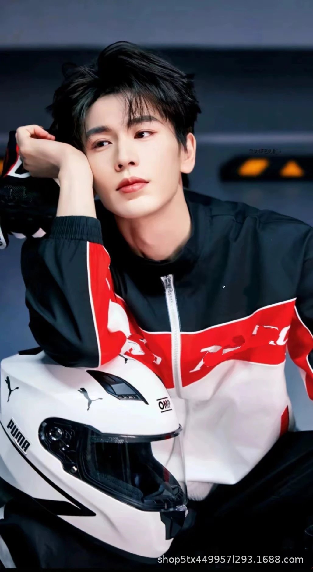 Design Racing Stripe Windbreaker Jacket in Black, Red, and White Outerwear.windbreaker - 18