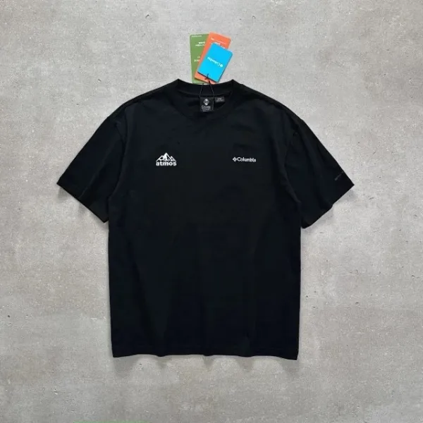 Design Columbia x atmos Collaboration Logo Back Print T-Shirt Gray T-Shirts - 22