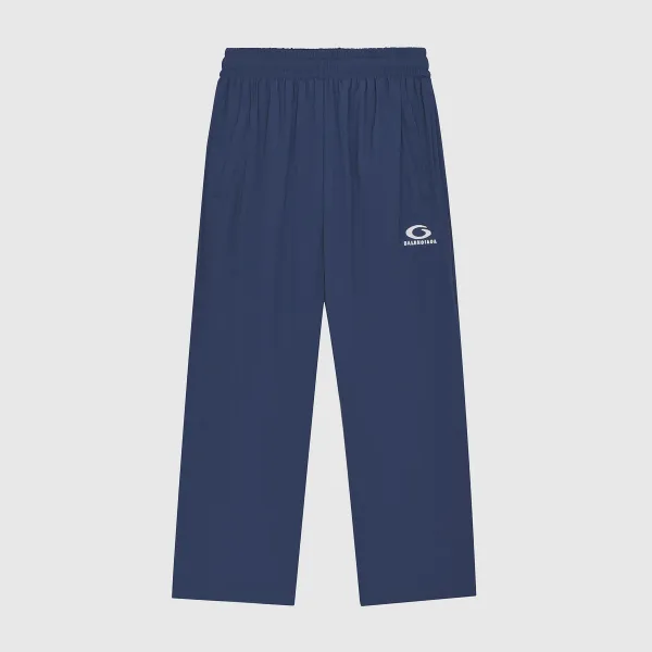 Balenciaga Logo-Embroidered Track Pants Navy Sweatpants - 1