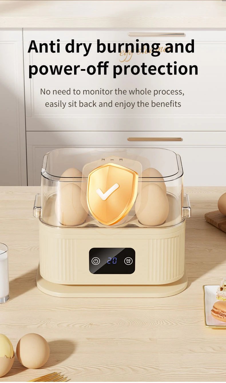Design Digital Egg Cooker Mint Green Kitchen Appliance Electronics - 16