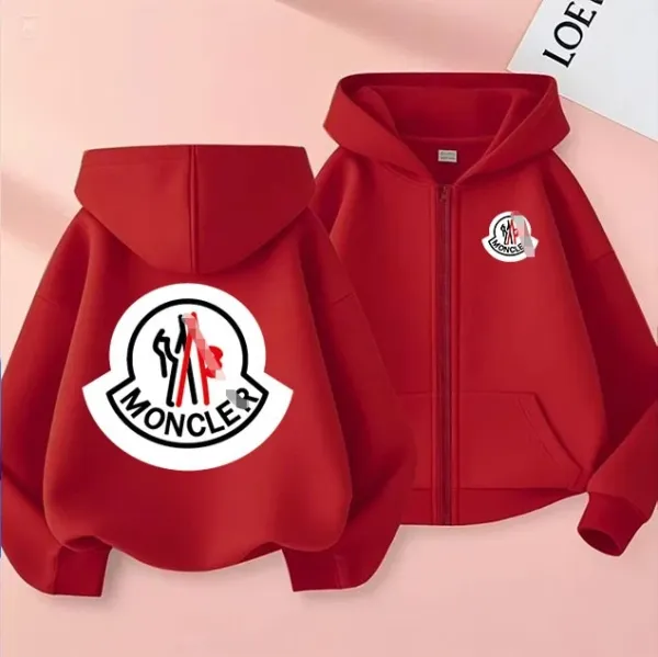 Moncler Logo Patch Hoodie Blue - 9