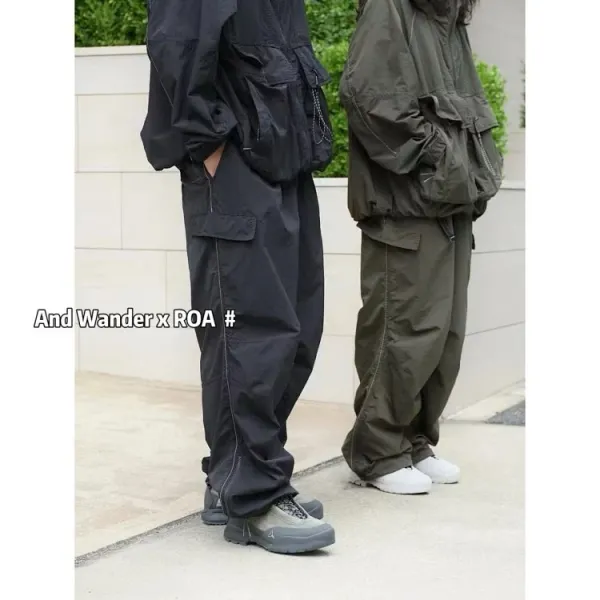 Design And Wander x ROA Cargo Pants Black and Olive Green Pants - 4