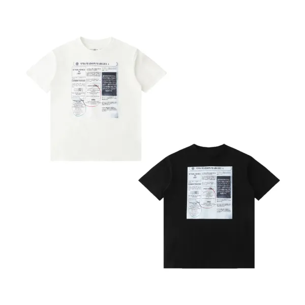 MM6 Maison Margiela Graphic Print White T-Shirt - 9
