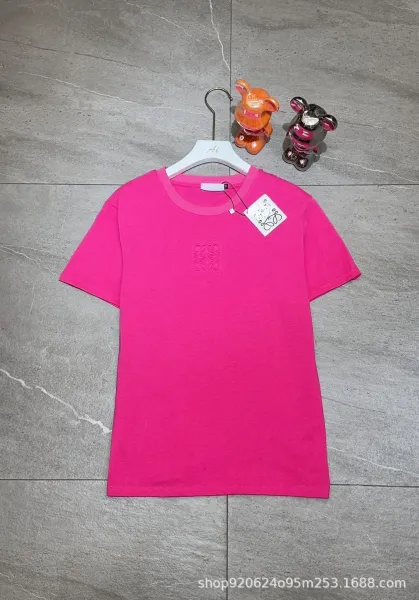 Design Embroidered Logo Pink T-Shirt - 4