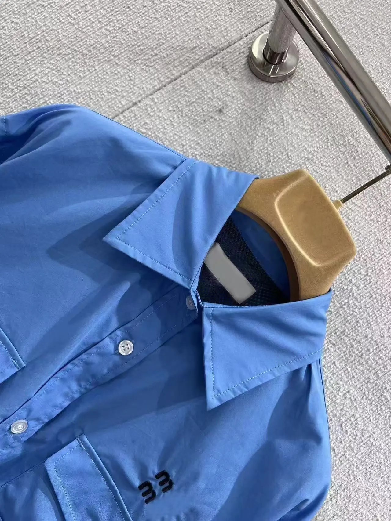Balenciaga Utility Shirt Blue - 3