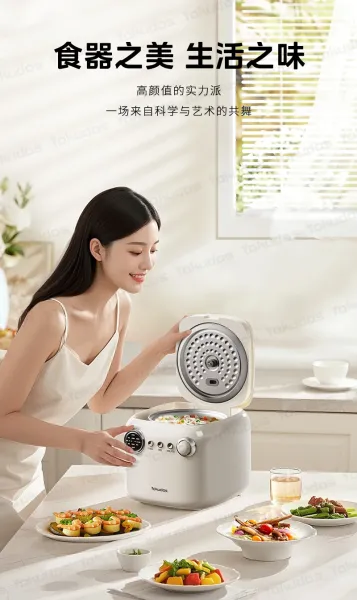 Design Yokudos 2.5L Low-Sugar Rice Cooker White Electronics - 27