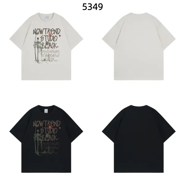 Design NOWTREND Studio Black Palm Tree Graphic T-Shirt T-Shirts - 8