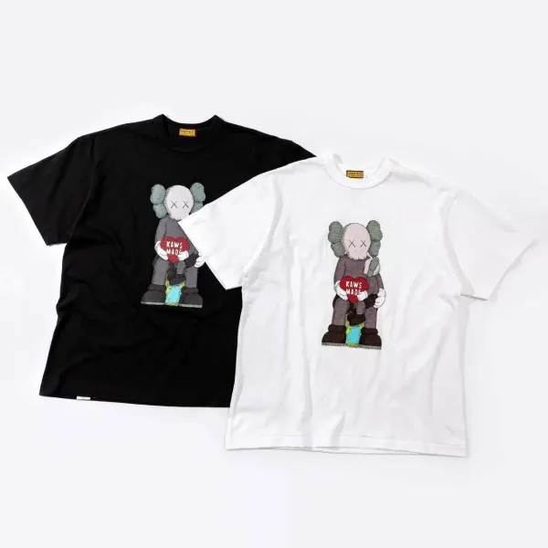 Human Made x KAWS Heart T-Shirt White - 9